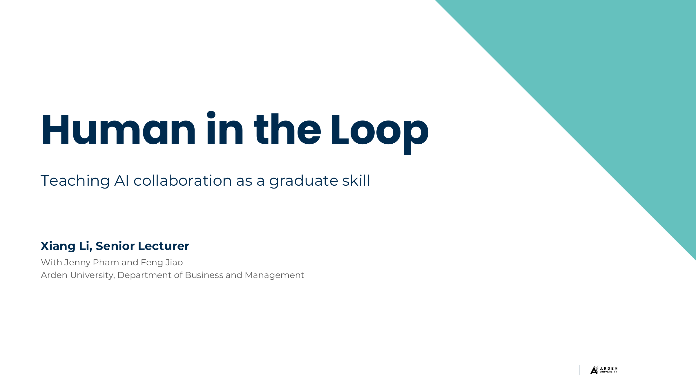 Human in the Loop cover slide